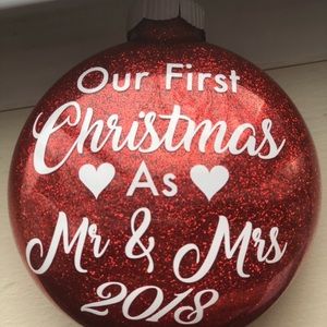 Our first Christmas ornaments